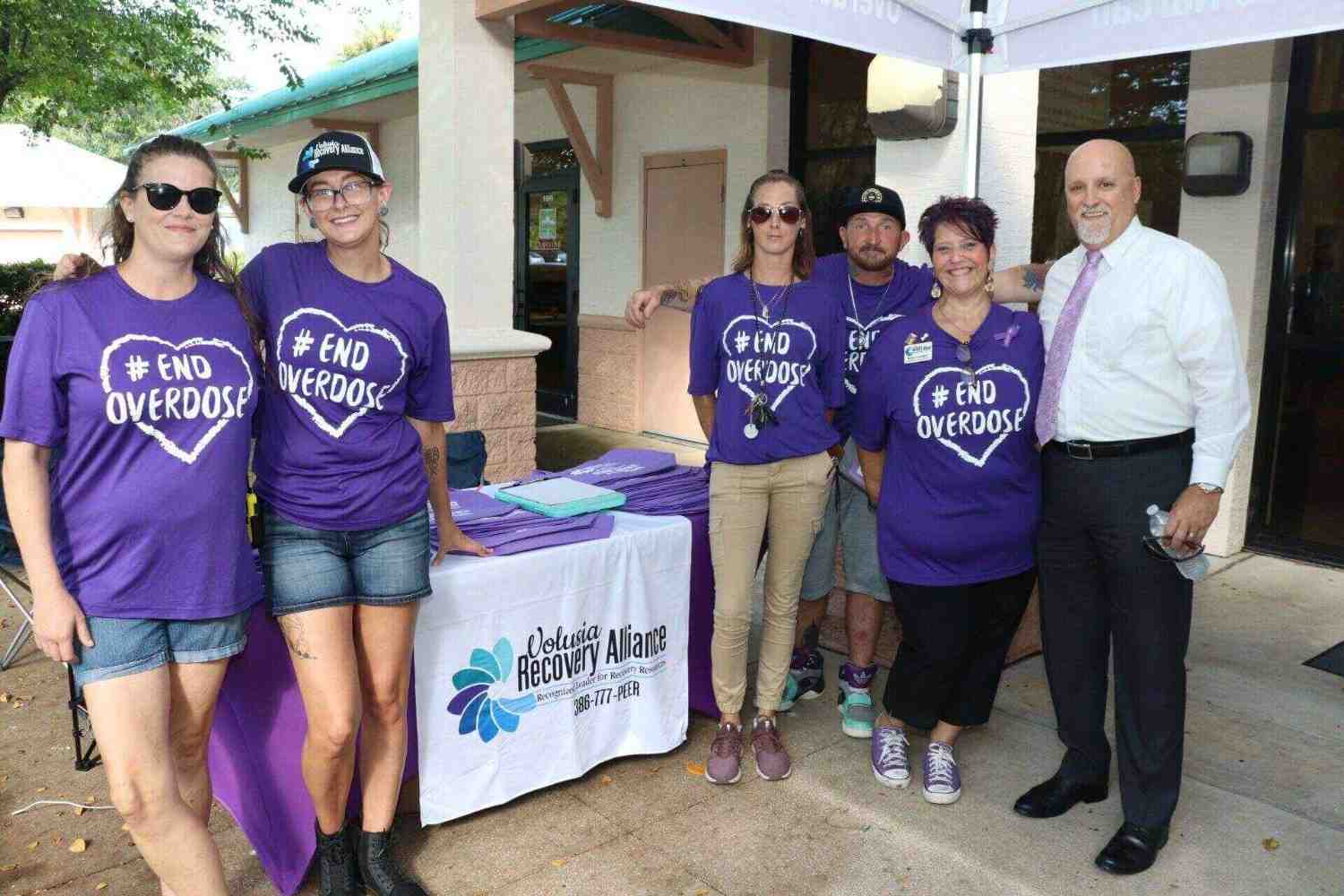 Volusia recovery team campaing emplyees group photo